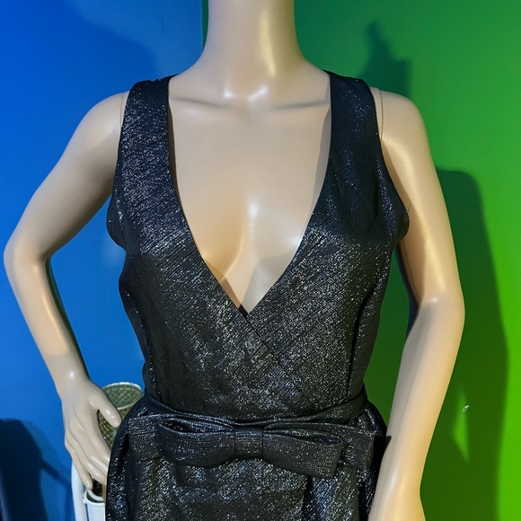 NWOT $325 Parker | Claudette | Backless Cocktail Dress | A-Line | Metallic - Picture 7 of 13